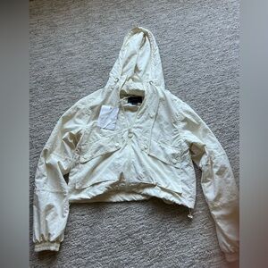 Pull&Bear Off-White Hooded Jacket